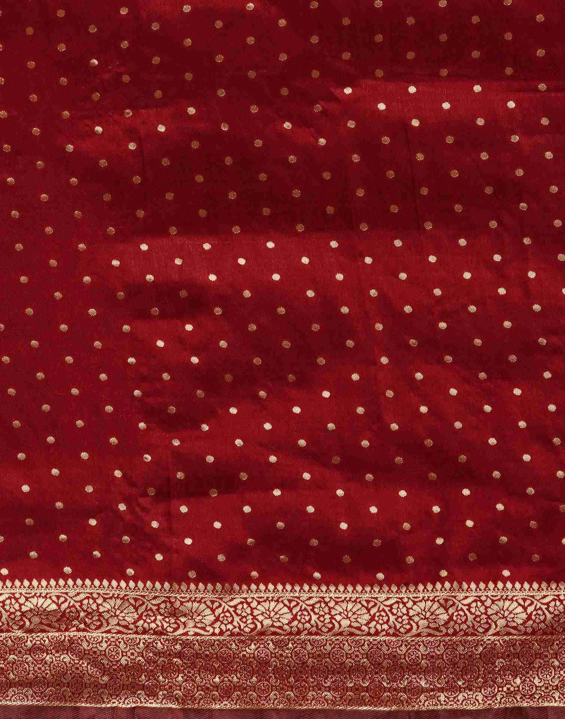 Maroon Jacquard Saree for Women with Golden Zari Weaving | Premium Wedding, Festive & Party Wear Saree with Unstitched Blouse Piece