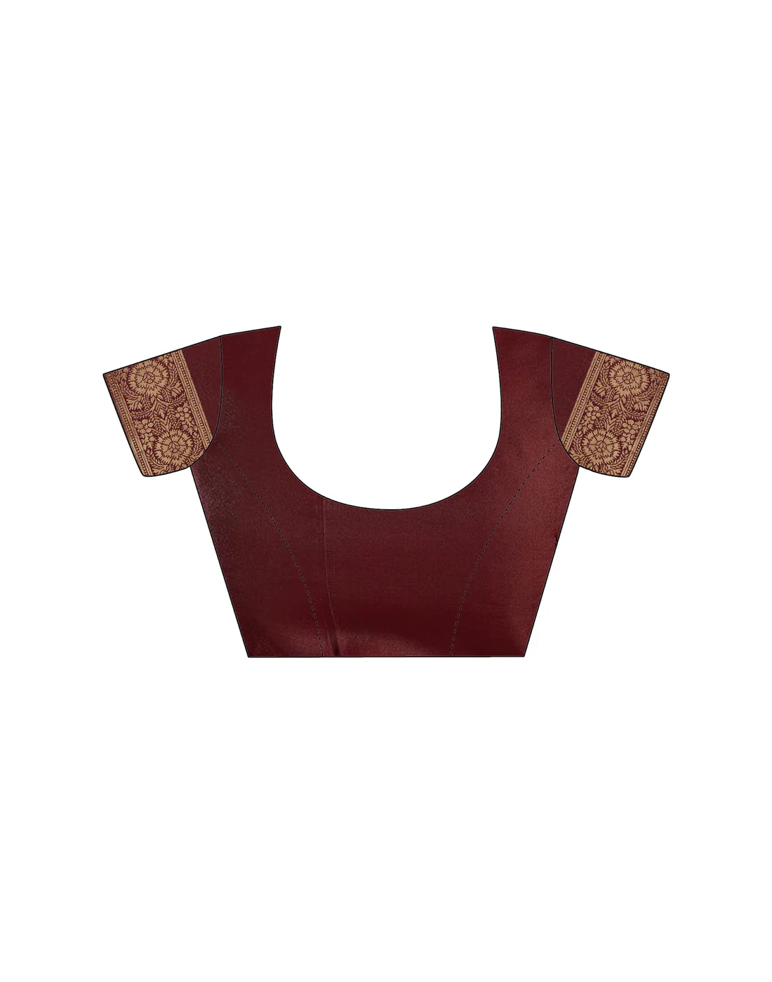 AXONIT Jacquard Saree for Women | Royal Maroon Jacquard Weave with Golden Zari | Design A234 | Soft Elegant Saree