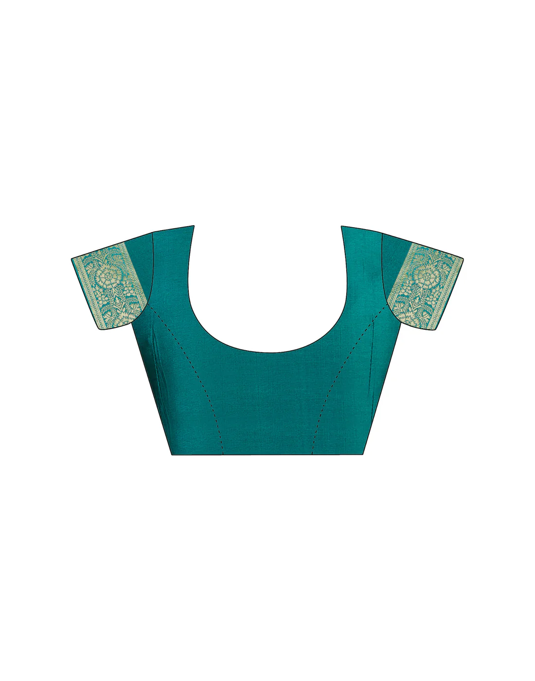 AXONIT Jacquard Saree for Women | Rama Green Jacquard Saree with Golden Zari Work | Design A234 | Soft Elegant Saree
