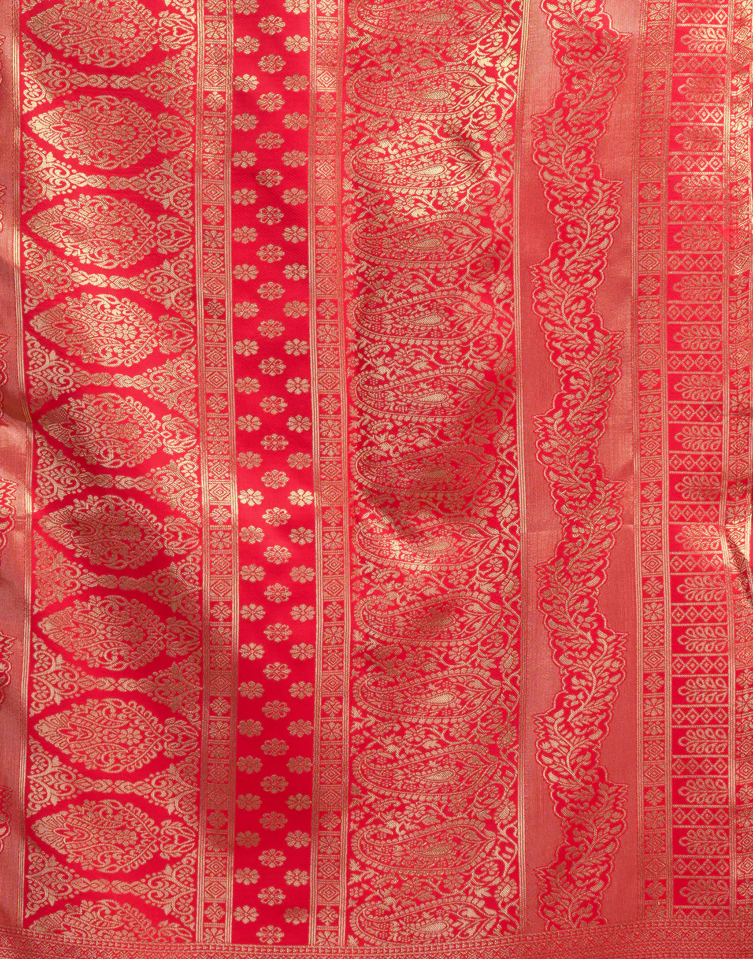 Red Jacquard Saree for Women with Golden Zari Weaving | Premium Wedding, Festive & Traditional Wear Saree with Unstitched Blouse Piece